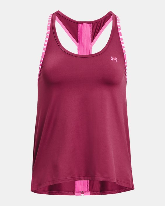 Women's UA Knockout Tank in Purple image number 4